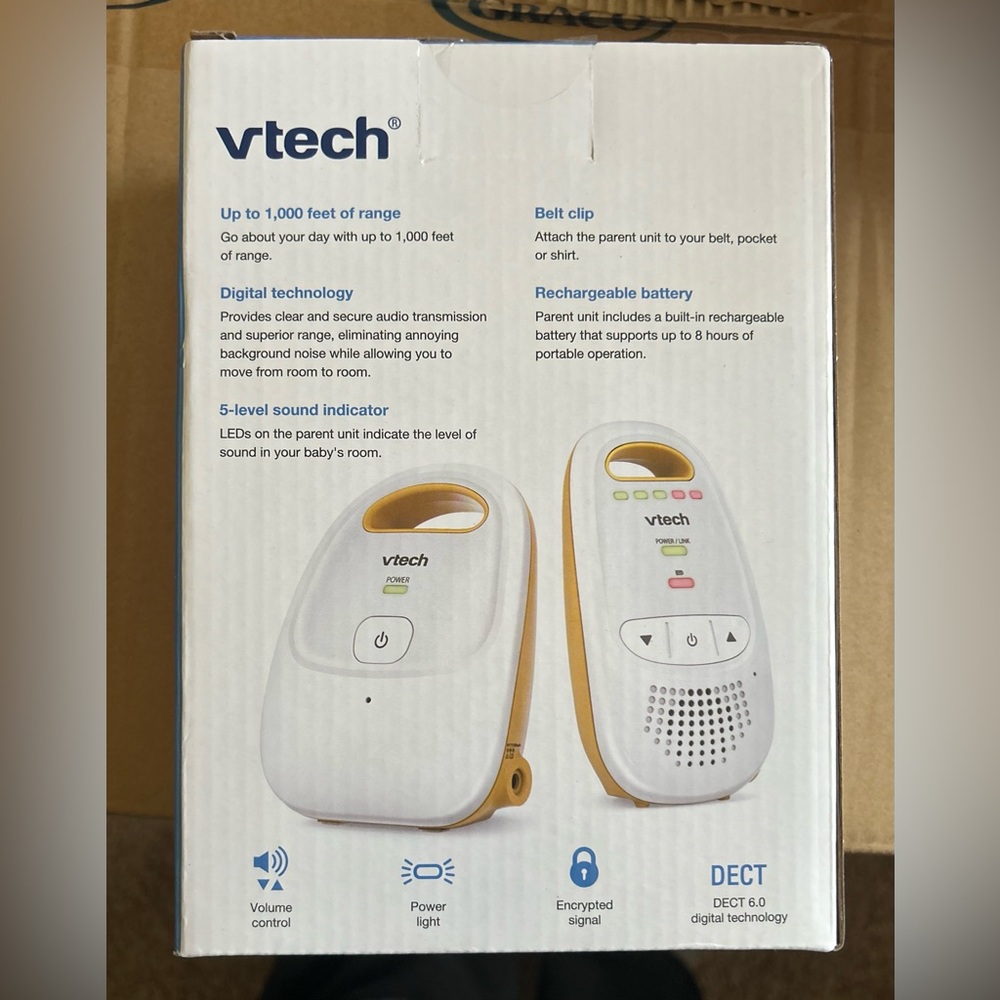 VTech White Digital Audio Monitor - Picture 2 of 2